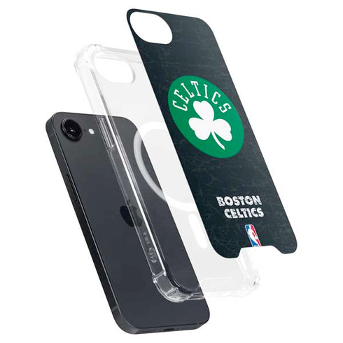 NBA Boston Celtics Black Secondary Logo iPhone 16e MagSafe Case