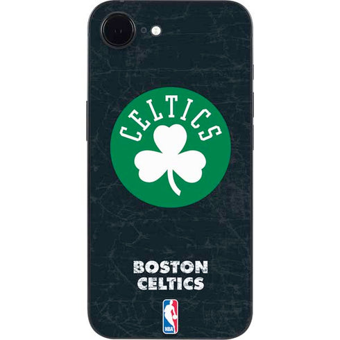 NBA Boston Celtics Black Secondary Logo iPhone 16e Skin