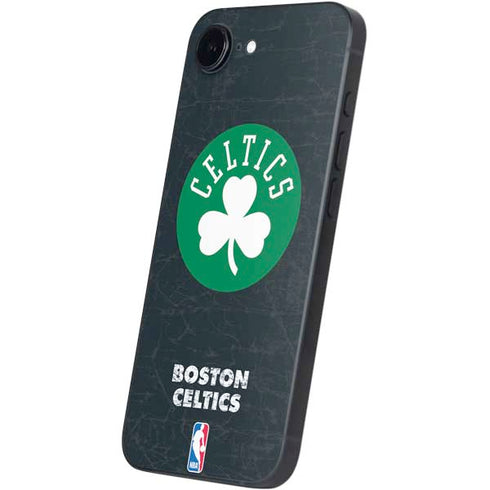 NBA Boston Celtics Black Secondary Logo iPhone 16e Skin