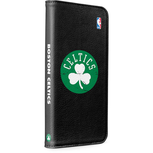 NBA Boston Celtics Black Secondary Logo iPhone 7 Folio Case