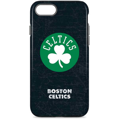 NBA Boston Celtics Black Secondary Logo iPhone Cases