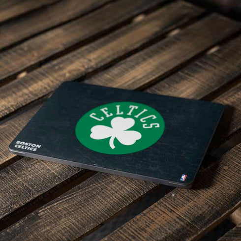 NBA Boston Celtics Black Secondary Logo Apple MacBook Air Skin