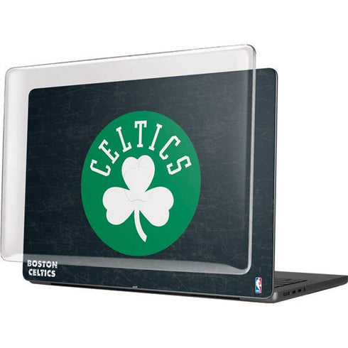 NBA Boston Celtics Black Secondary Logo MacBook Pro 14in (2021-24) Case plus Skin