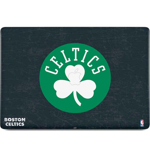 NBA Boston Celtics Black Secondary Logo MacBook Skins
