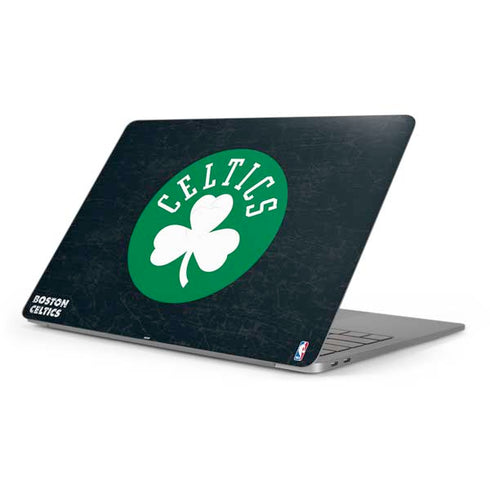 NBA Boston Celtics Black Secondary Logo Apple MacBook Pro 16-inch Skin