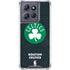 NBA Boston Celtics Black Secondary Logo Moto G 5G (2025) Clear Case