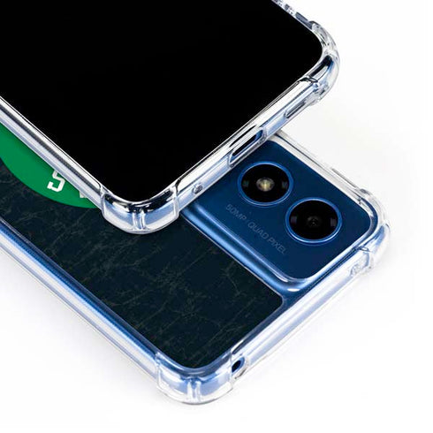 NBA Boston Celtics Black Secondary Logo Moto G 5G (2024) Clear Case