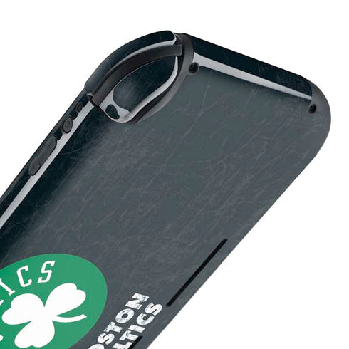 NBA Boston Celtics Black Secondary Logo Nintendo Switch Lite Skin