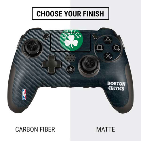NBA Boston Celtics Black Secondary Logo PlayStation Scuf Vantage 2 Controller Skin