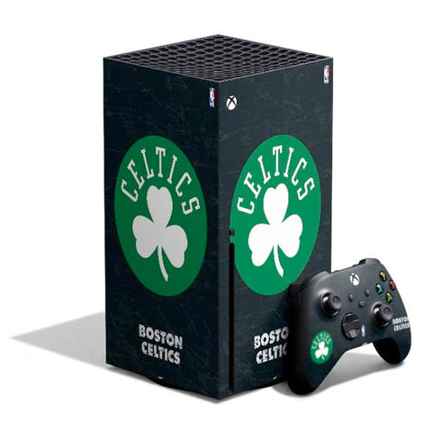 NBA Boston Celtics Black Secondary Logo Xbox Series X Bundle Skin