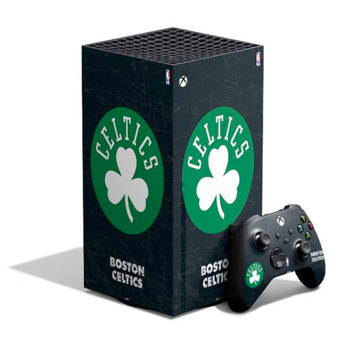 NBA Boston Celtics Black Secondary Logo XBox Series X Digital Edition Bundle Skin