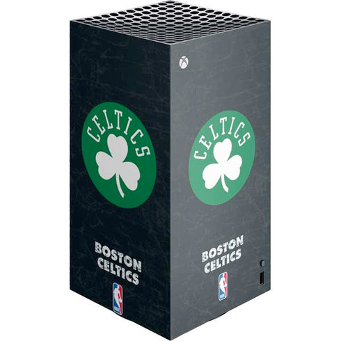 NBA Boston Celtics Black Secondary Logo XBox Series X Digital Edition Console Skin