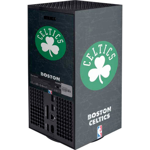 NBA Boston Celtics Black Secondary Logo XBox Series X Digital Edition Console Skin