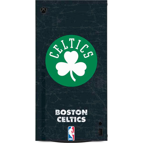 NBA Boston Celtics Black Secondary Logo XBox Series X Digital Edition Console Skin