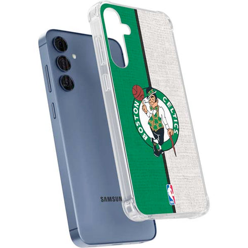 NBA Boston Celtics Canvas Galaxy A35 5G Clear Case