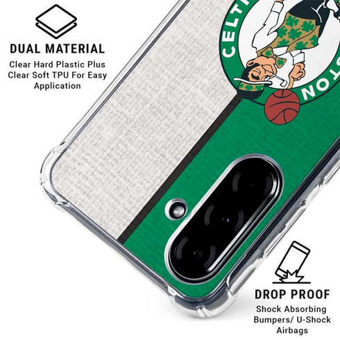 NBA Boston Celtics Canvas Galaxy A36 5G Clear Case