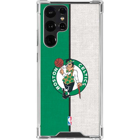 NBA Boston Celtics Canvas Galaxy S23 Ultra Clear Case