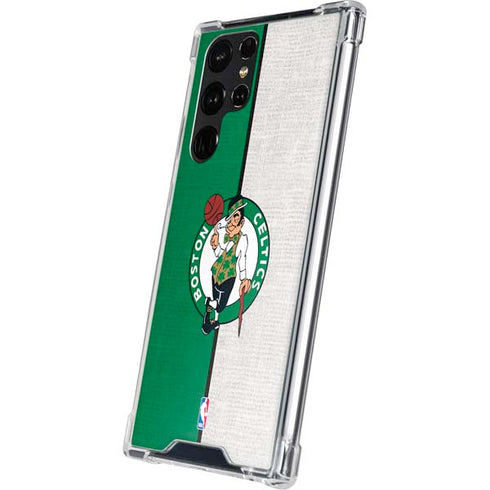 NBA Boston Celtics Canvas Galaxy S23 Ultra Clear Case