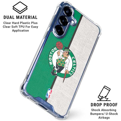 NBA Boston Celtics Canvas Galaxy S25 Plus Clear Case