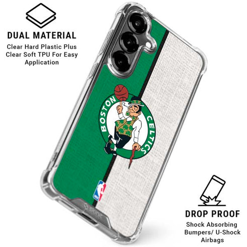 NBA Boston Celtics Canvas Galaxy S26 Clear Case