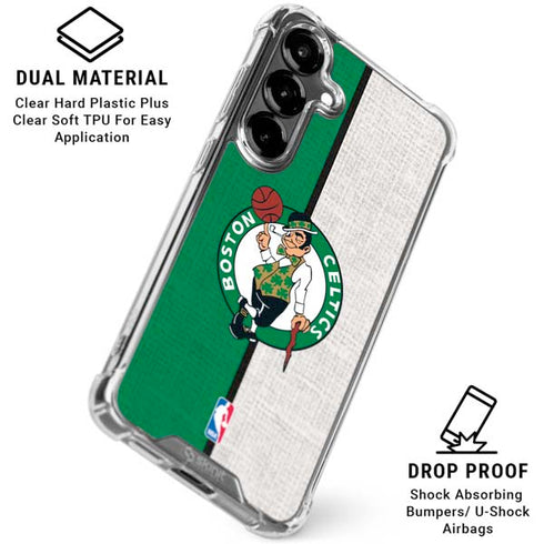 NBA Boston Celtics Canvas Galaxy S26 Plus Clear Case