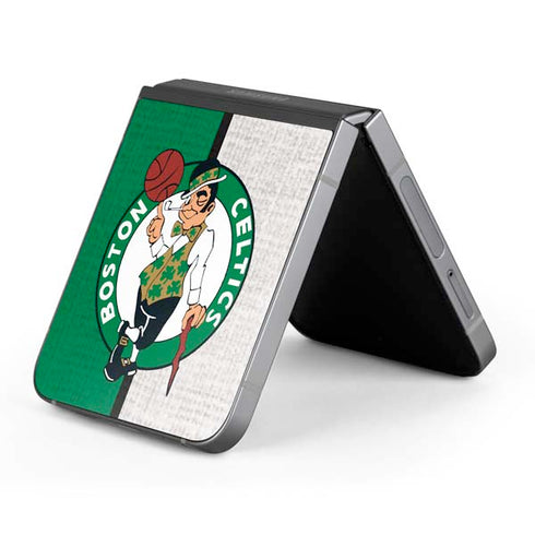 NBA Boston Celtics Canvas Galaxy Z Flip6 Skin