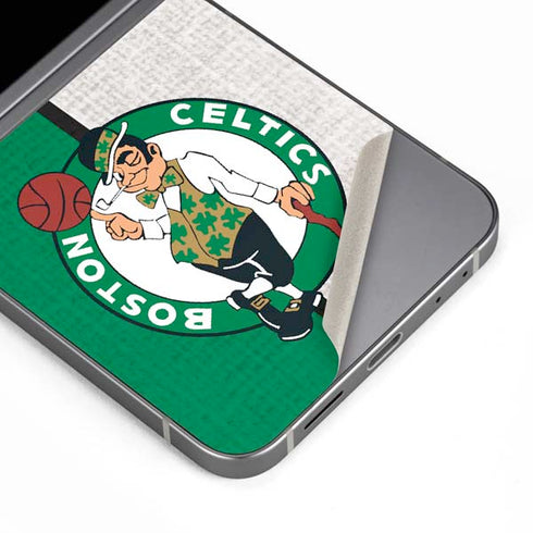 NBA Boston Celtics Canvas Galaxy Z Flip6 Skin