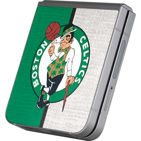 NBA Boston Celtics Canvas Galaxy Z Flip6 Skin