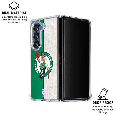 NBA Boston Celtics Canvas Galaxy Z Fold6 Clear Case