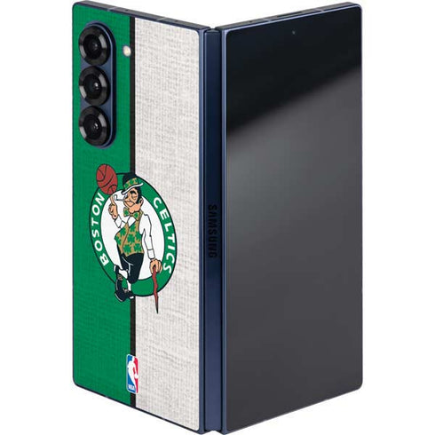 NBA Boston Celtics Canvas Galaxy Z Fold6 Skin