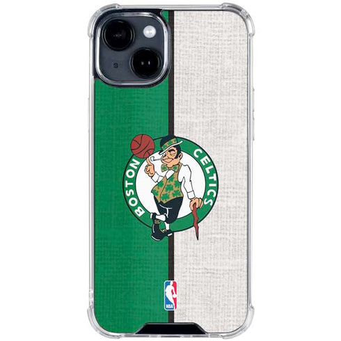 NBA Boston Celtics Canvas iPhone 15 Clear Case