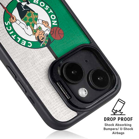 NBA Boston Celtics Canvas iPhone 15 Kickstand Case