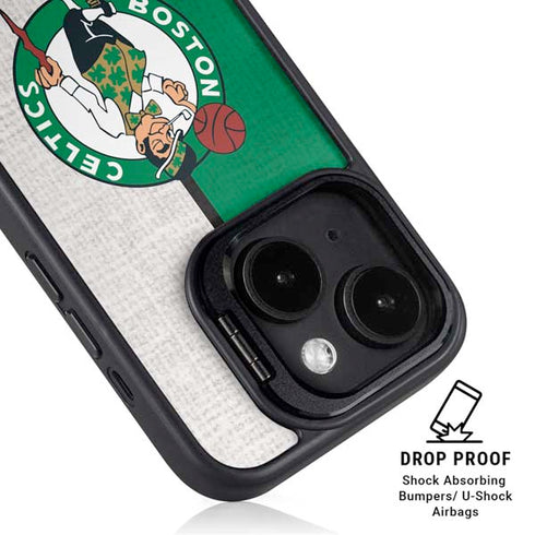 NBA Boston Celtics Canvas iPhone 15 Plus Kickstand Case