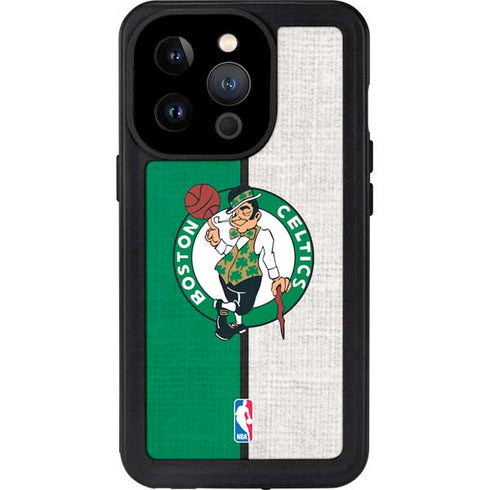 NBA Boston Celtics Canvas iPhone 15 Pro Waterproof Case