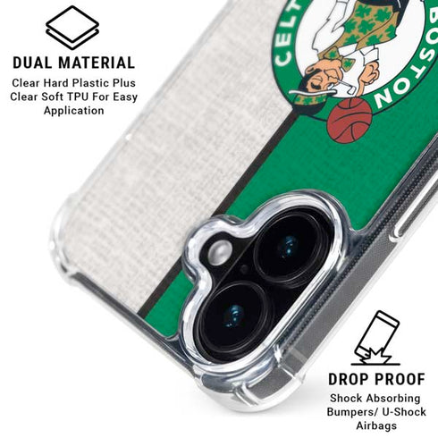 NBA Boston Celtics Canvas iPhone 16 Clear Case