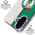 NBA Boston Celtics Canvas iPhone 16 Clear Case