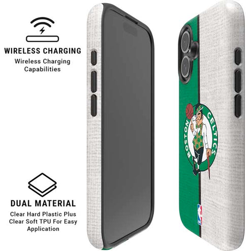 NBA Boston Celtics Canvas iPhone 16 Magsafe Impact Case
