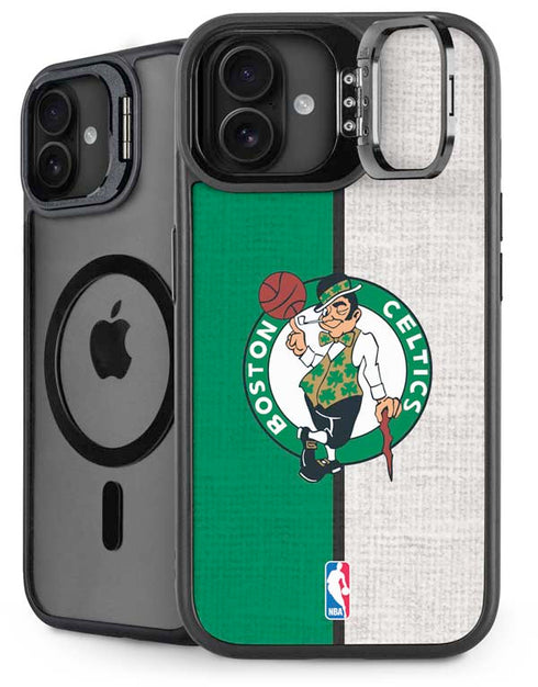 NBA Boston Celtics Canvas iPhone 16 Plus Kickstand Case
