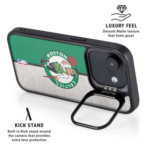 NBA Boston Celtics Canvas iPhone 16e Kickstand Case