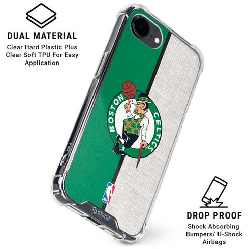 NBA Boston Celtics Canvas iPhone 16e Clear Case