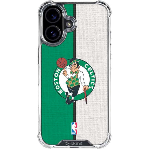 NBA Boston Celtics Canvas iPhone 17 Clear Case