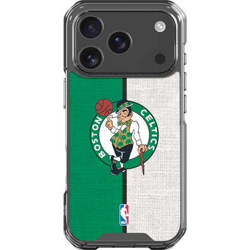 NBA Boston Celtics Canvas iPhone 18 Pro Clear Case