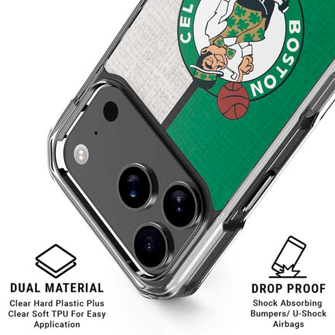 NBA Boston Celtics Canvas iPhone 18 Pro Clear Case