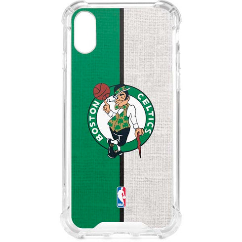 NBA Boston Celtics Canvas iPhone XS Clear Case