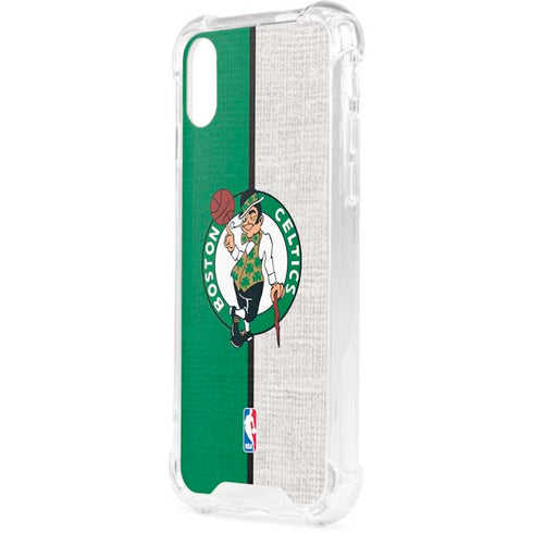NBA Boston Celtics Canvas iPhone XS Clear Case