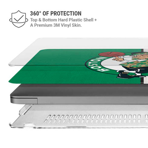 NBA Boston Celtics Canvas MacBook Pro 14in (2021-24) Case plus Skin