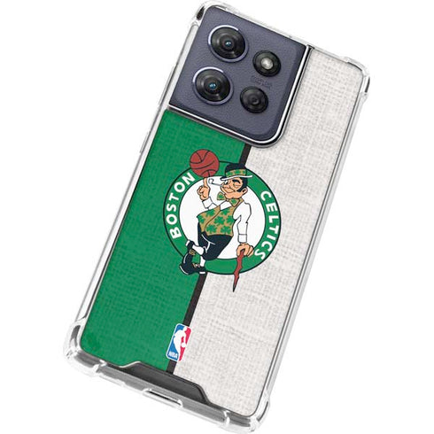 NBA Boston Celtics Canvas Moto G 5G (2025) Clear Case