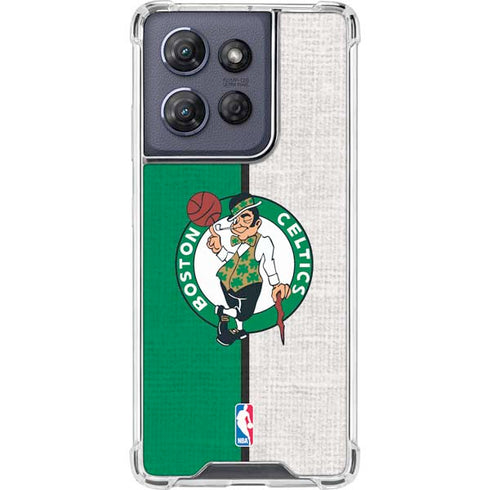 NBA Boston Celtics Canvas Moto G Play 5G (2025) Clear Case