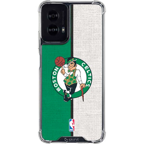 NBA Boston Celtics Canvas Moto G Power 5G (2024) Clear Case