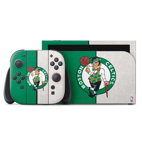 NBA Boston Celtics Canvas Nintendo Skins